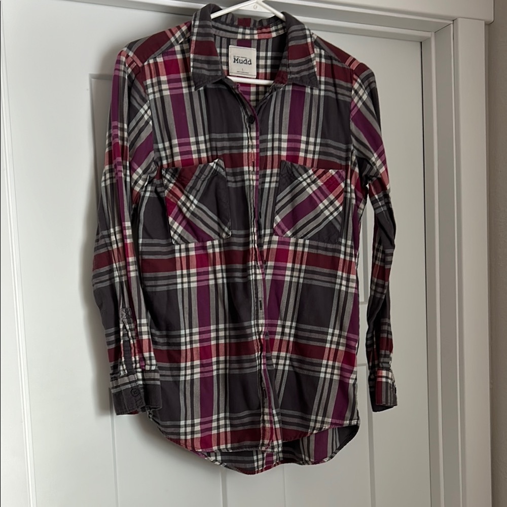 Long Sleeve Button Down Shirt with Collar